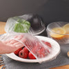 100PCS Elastic Food Covers Disposable Stretch Wraps for Kitchen Storage