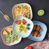 10 Pcs Plastic Dinner Plates Set with Storage Stand
