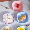 10 Pcs Plastic Dinner Plates Set with Storage Stand