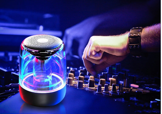 Portable Bluetooth Speaker with LED Light &amp; Powerful Bass