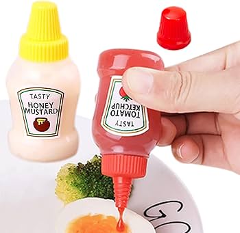 2 Pcs Mini Sauce Containers Portable Condiment & Dip Storage Cups