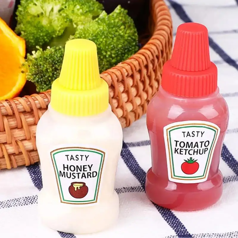 2 Pcs Mini Sauce Containers Portable Condiment & Dip Storage Cups