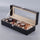 Premium 6 Slot PU Leather Watch Storage Case Luxury Watch Organizer Box