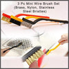 3 Pcs Gas Stove Cleaning Brush Set