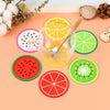 Fruit Shape Silicone Cup Coaster Heat Resistant Anti-Slip Cup Pad