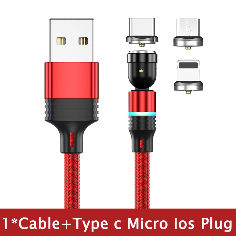 Magnetic Rotating Charging Cable - 540° for Android & amp; Type-C