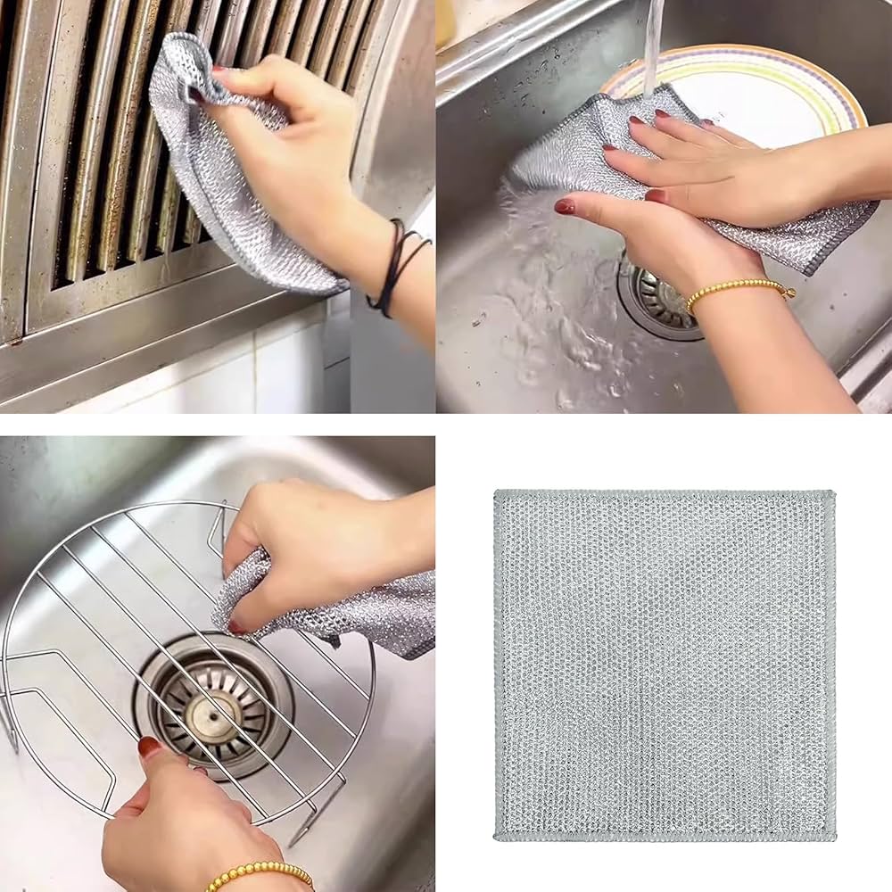 3-Piece Silver Wire Cleaning Cloth Set