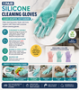 1 Pair Silicone Cleaning Gloves Multipurpose Scrubbing & Cleaning Gloves