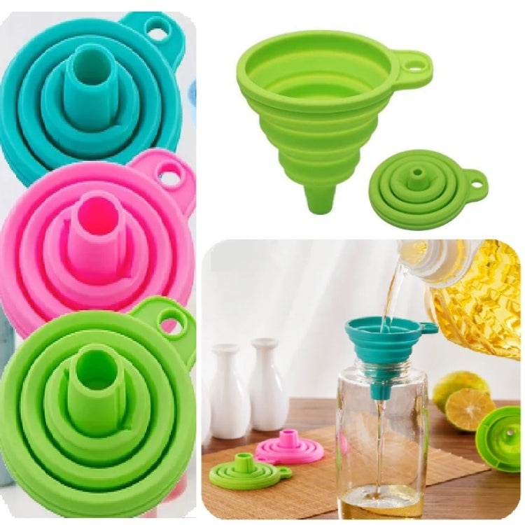 Foldable Silicone Funnel – Space Saving Kitchen Transfer Tool