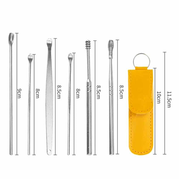 6-Piece Professional Ear Cleaning Kit – Safe &amp; Reusable Ear Wax Removal Set