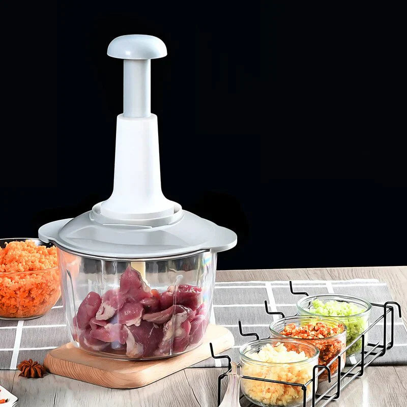 Multifunctional Hand Press Chopper & Mixer