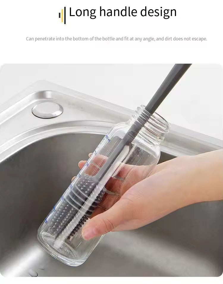 Silicone Long Bottle & Cup Cleaning Brush