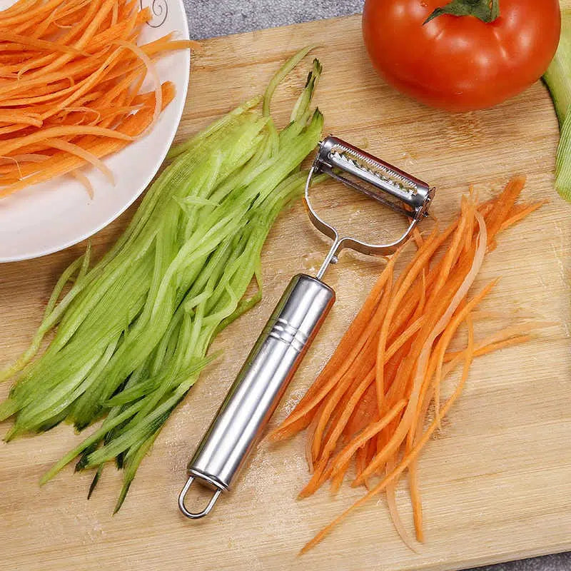 Stainless Steel Julienne Vegetable Peeler Professional Kitchen Slicer
