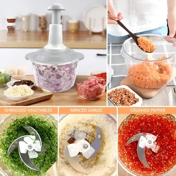 Multifunctional Hand Press Chopper & Mixer