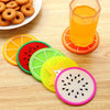 Fruit Shape Silicone Cup Coaster Heat Resistant Anti-Slip Cup Pad