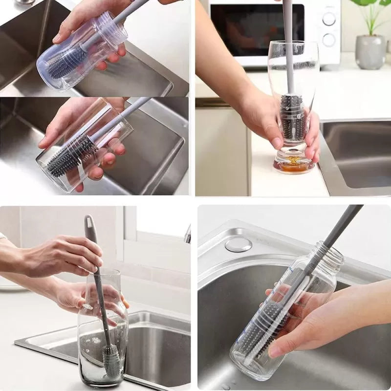 Silicone Long Bottle & Cup Cleaning Brush